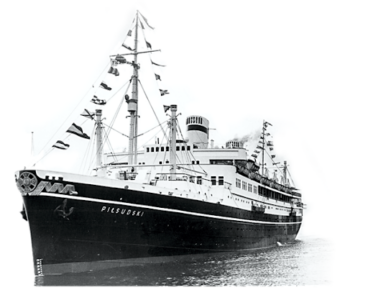 <p style="font-size:10px">Transatlantyk m/s Piłsudski</p>
